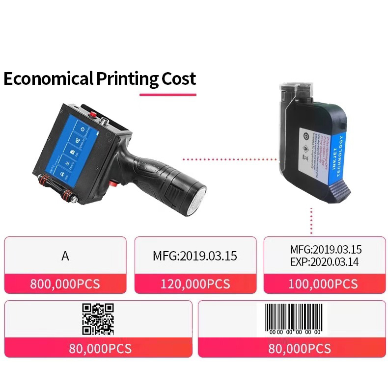 12.7mm handheld inkjet printer